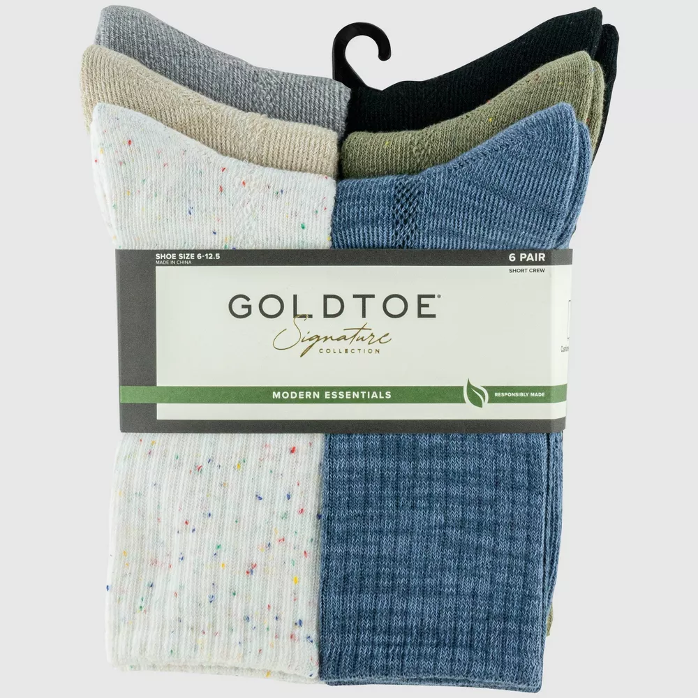 

Мужские повседневные носки Goldtoe Signature Collection, 6 пар