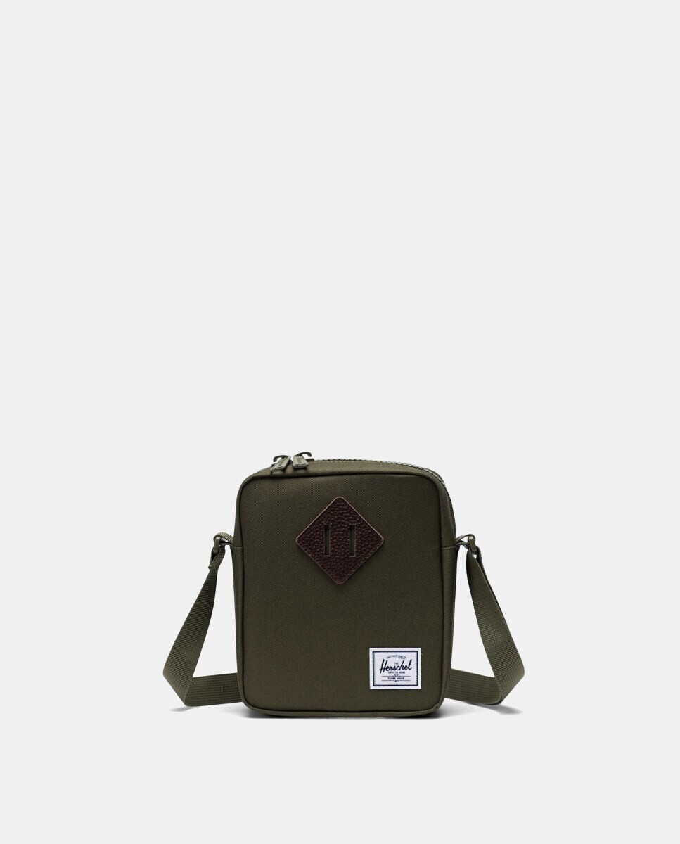 

Зеленая сумка через плечо Mini Heritage с застежкой-молнией Herschel, зеленый