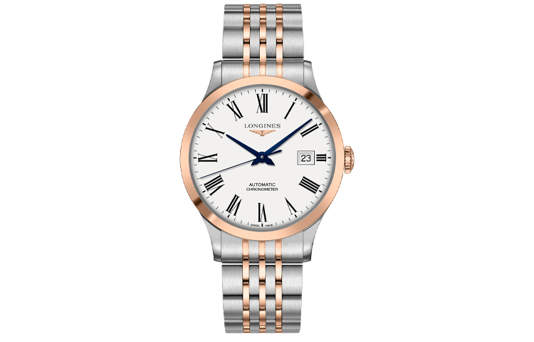 

Часы Record Collection L28215117 LONGINES, розовое золото watch case белый dial