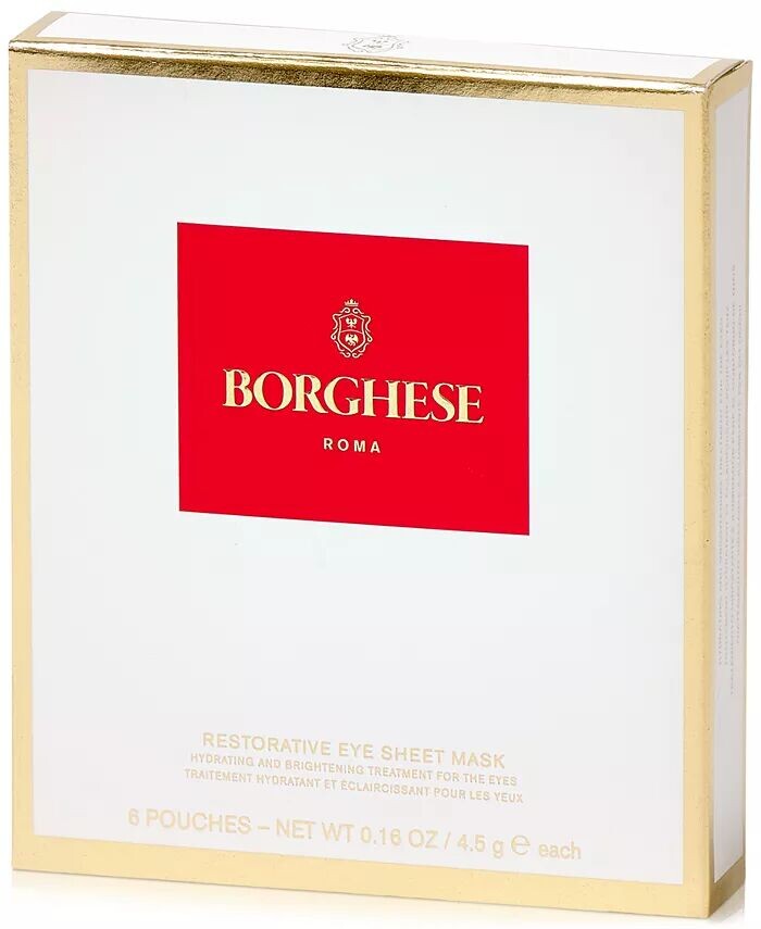 

Восстанавливающая тканевая маска для глаз, 6 шт Borghese