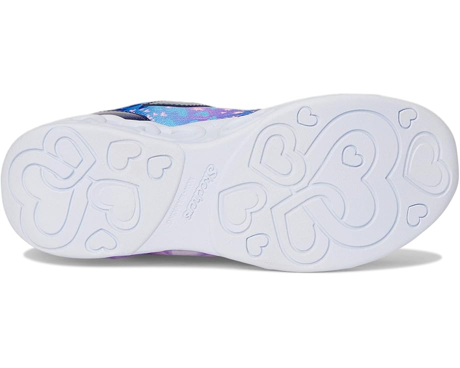 Детские кроссовки SKECHERS KIDS Infinite Heart Lights - Heart Jewels 303261L (Little Kid/Big Kid), Navy/Multi — фото 3