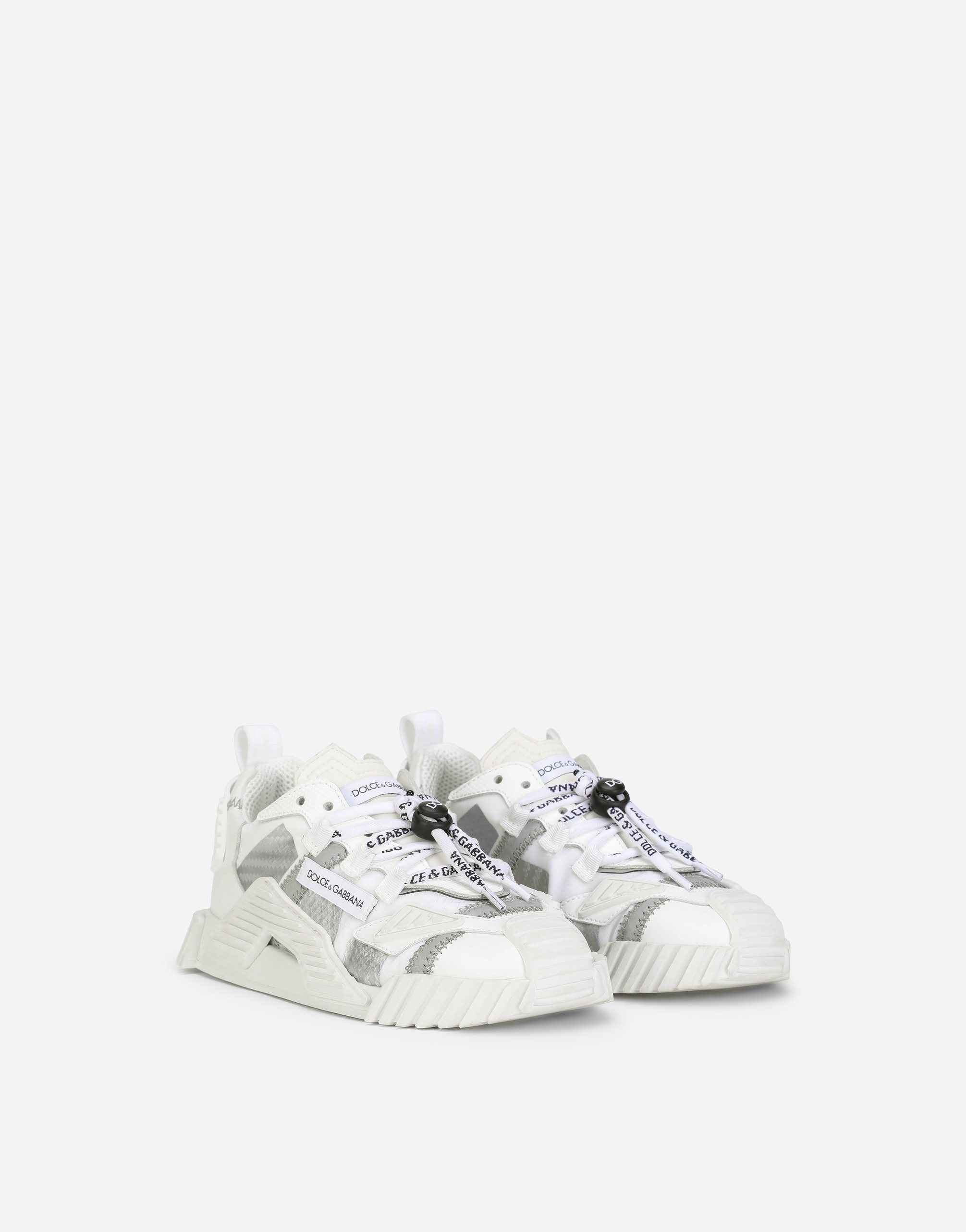 Кроссовки NS1 из светоотражающей ткани Dolce&Gabbana, белый — фото 2