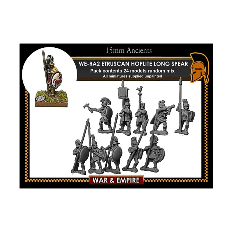 

Гоплиты с длинными копьями — этрусский язык, War & Empire - Ancients Miniatures - Late Roman (15mm)