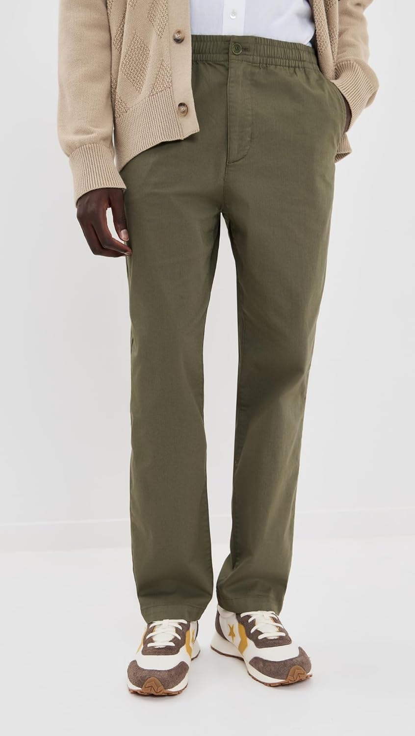 Lacoste мужские классические чинос на резинке, Olive — фото 2