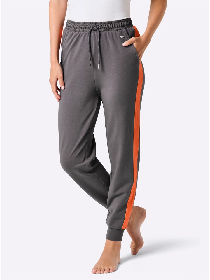 

WITT WEIDEN Эластичные брюки антрацитово-оранжевого цвета