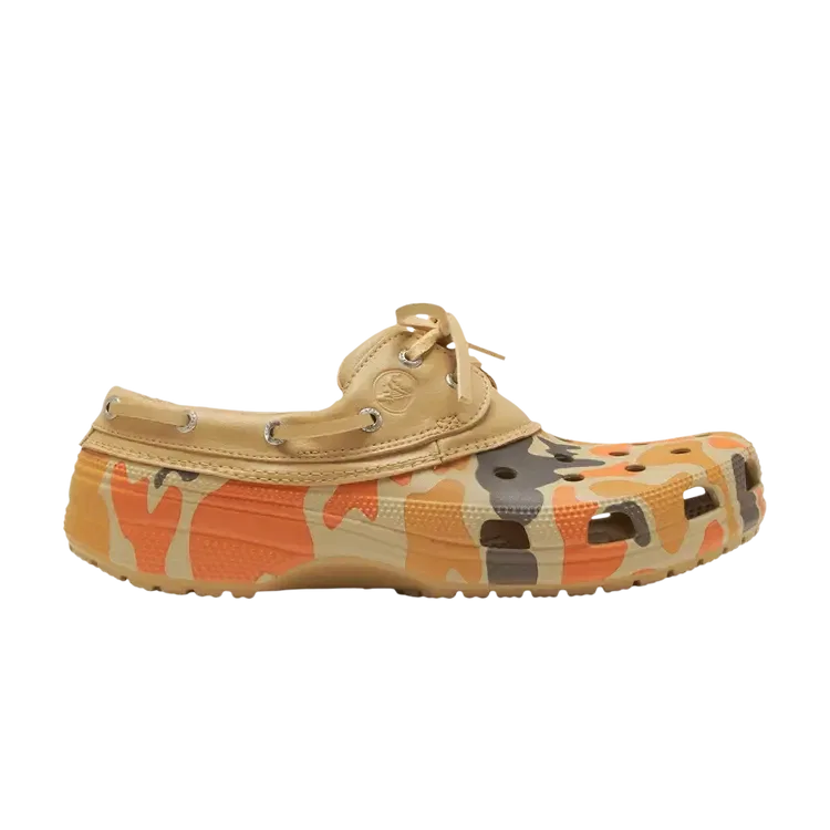 Сабо Crocs Classic Duck Camo Boat Shoe, светло-коричневый