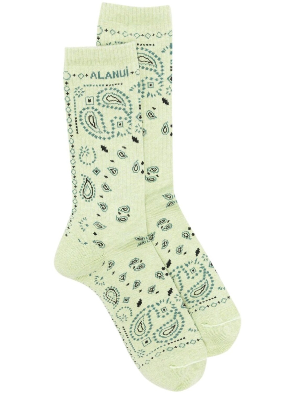 

Alanui носки Bandana с вышитым логотипом, зеленый