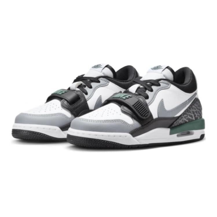 Баскетбольные кроссовки Legacy 312 Kids GS Low-top Белый/Черный/Серый/Зеленый Jordan, белый/зеленый — фото 3