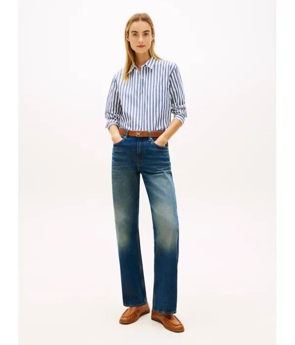 Рубашка oversize fit Tommy Hilfiger, темно-синий — фото 2