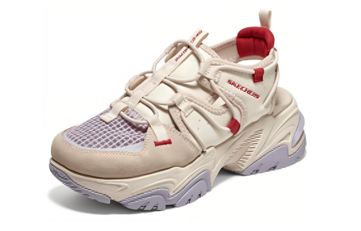 Skechers Женские устойчивые к истиранию треккинговые туфли для рек Natural/Purple фиолетовые, цвет Natural/Purple — фото 3