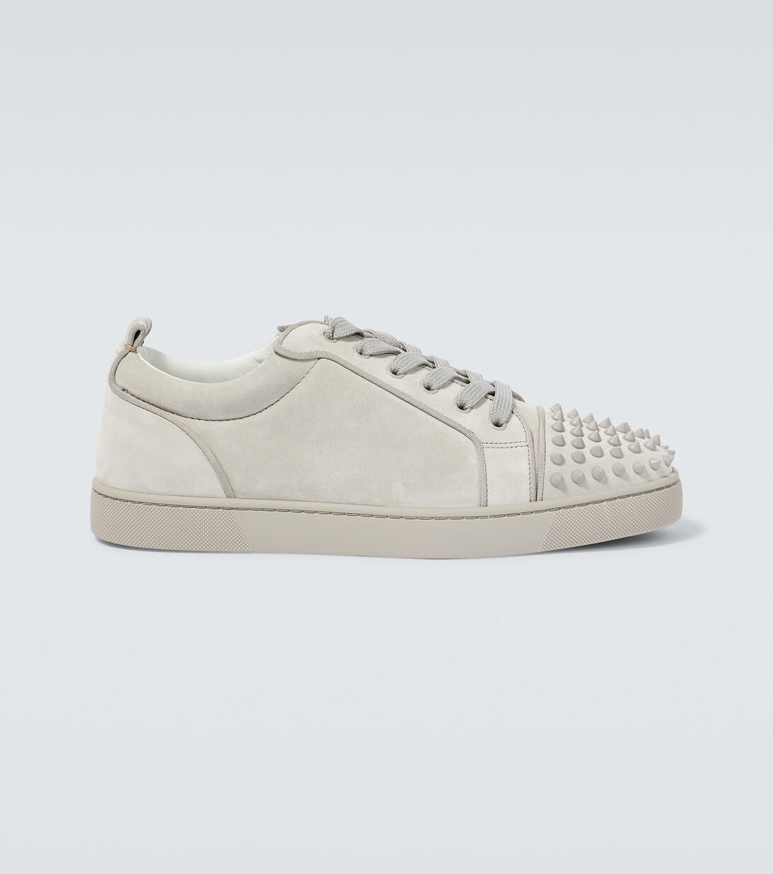 

Замшевые кроссовки Louis Junior Spikes Christian Louboutin, серый