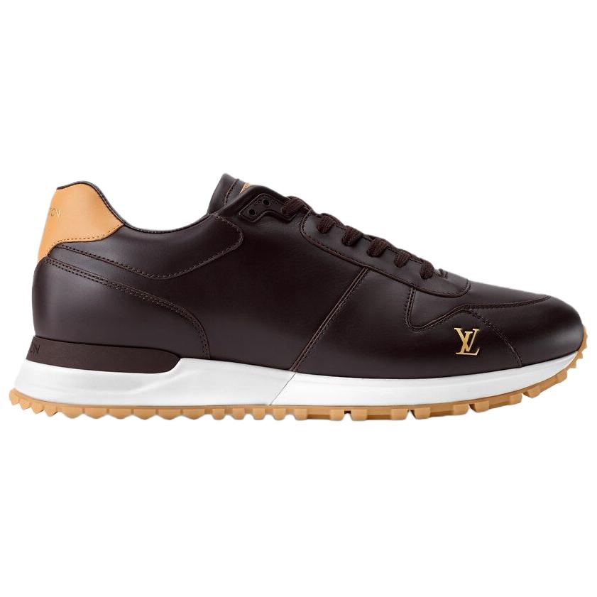 LOUIS VUITTON Мужские повседневные кроссовки Run Away низкие коричневые — фото 3