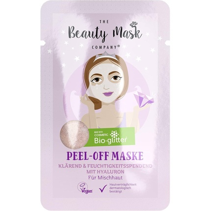 

Маска-пленка с блестками с гиалуроном и частицами биоглиттера, 10 мл, The Beauty Mask Company