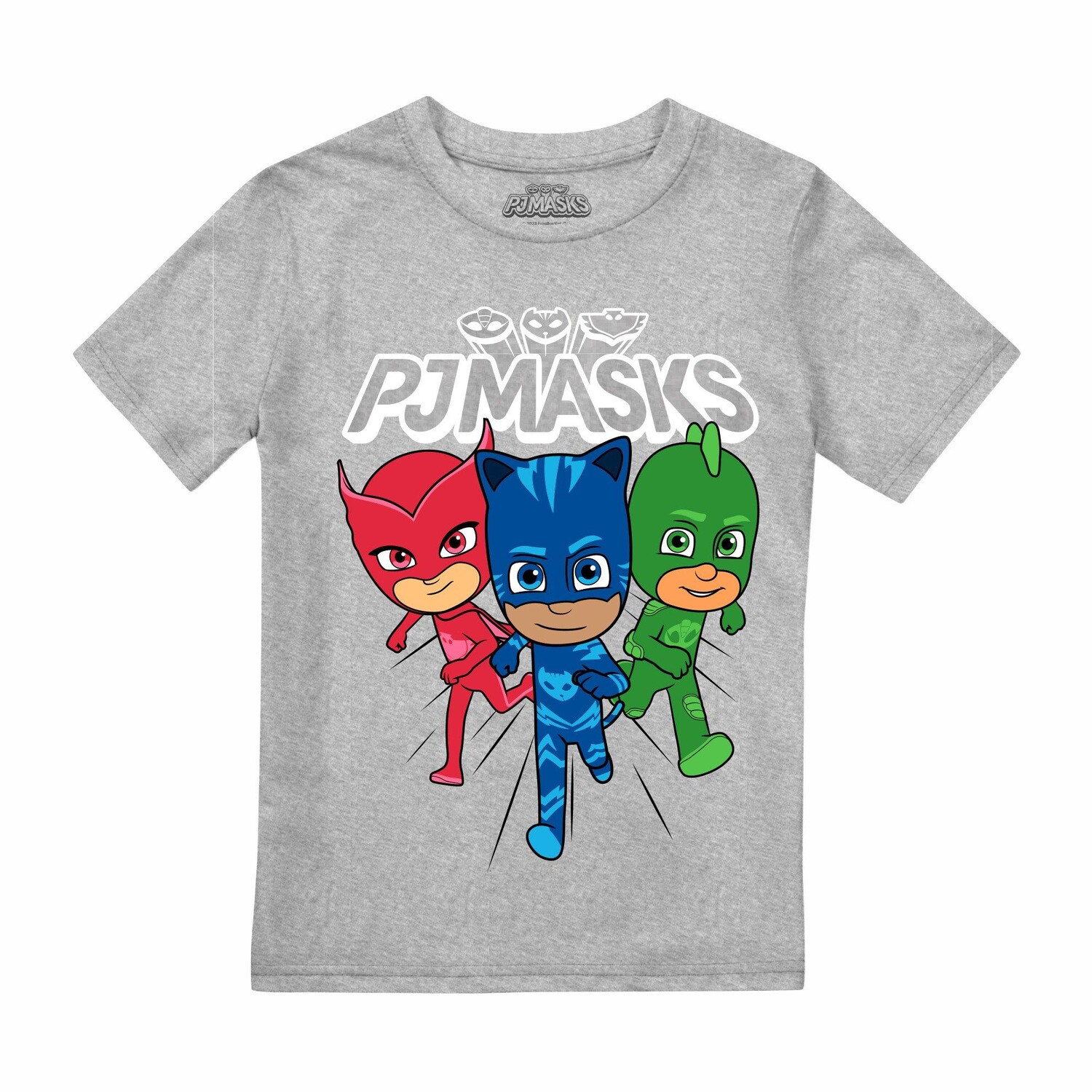

Футболка «Трио героев» PJ Masks, серый