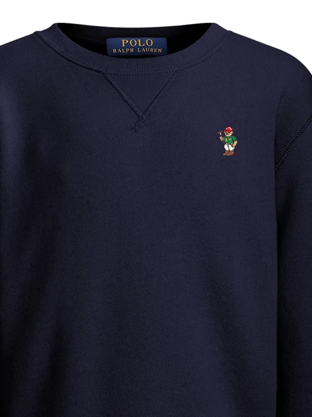 Свитер фактурной вязки Polo Ralph Lauren Kids, синий — фото 2