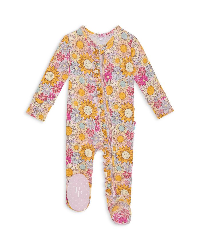

Футболка Rosalinda с цветочным принтом и оборками для девочек - Baby Posh Peanut, розовый