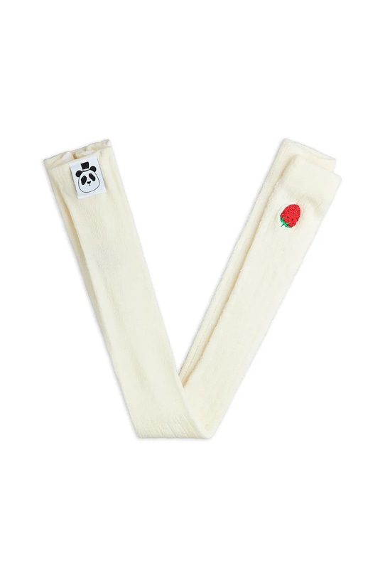 

Детские леггинсы клубничного цвета Mini Rodini, белый