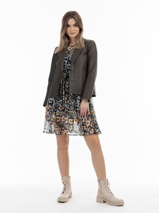 

Кожаный пиджак Dreimaster, коричневый