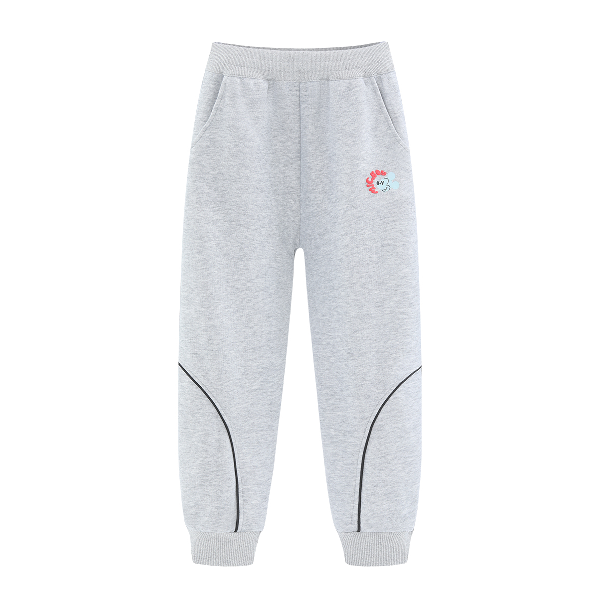 

Детские вязаные спортивные штаны light heather gray Disney, серый