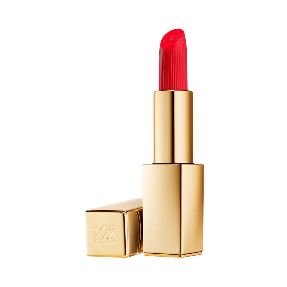 Кремовая помада Estée Lauder Pure Color Long Lasting Cream Lipstick для женщин с кремовым финишем | Увеличивает объем и питает, 0,12 унции, 520 Carnal - A vibrant red with a warm undertone