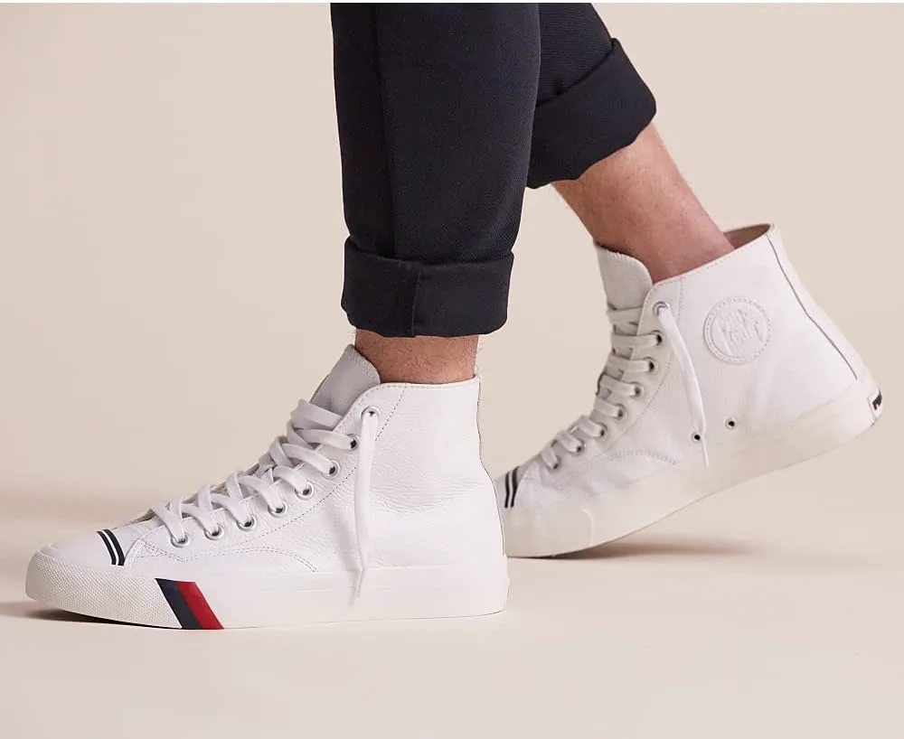 Мужские кроссовки PRO-Keds Royal Hi Classic на шнуровке, белый — фото 2