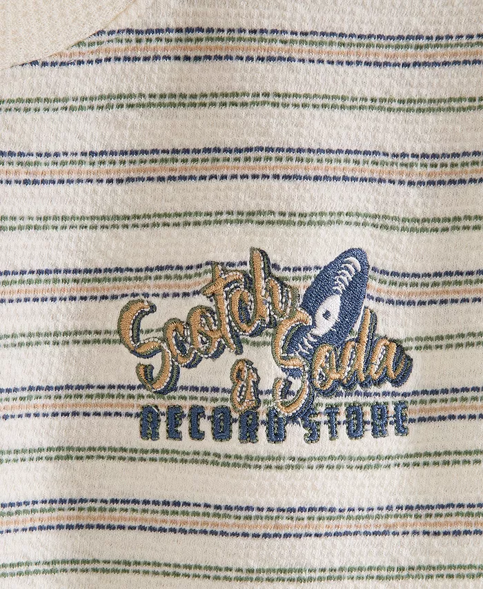 Футболка модная для мальчиков Big Boys SCOTCH & SODA, коричневый/бежевый — фото 3