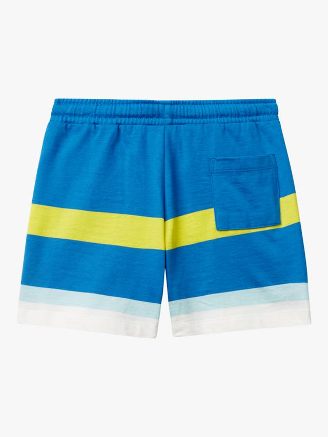 Детские хлопковые шорты с полосками и шнурком Benetton, Multicolor — фото 2