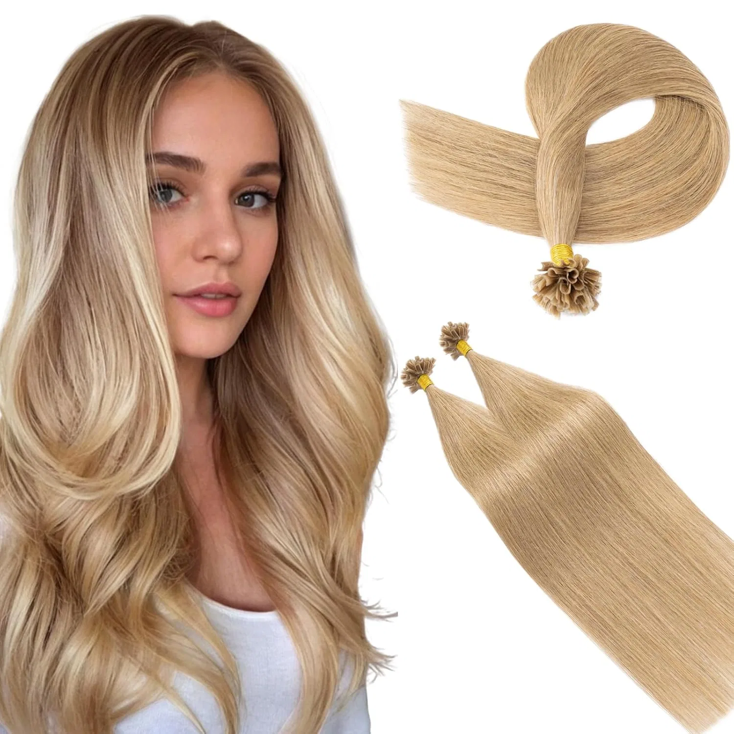 Наращивание волос S-noilite Real Hair Bondings U-Tip S-Noilite, #27R Dark Blonde