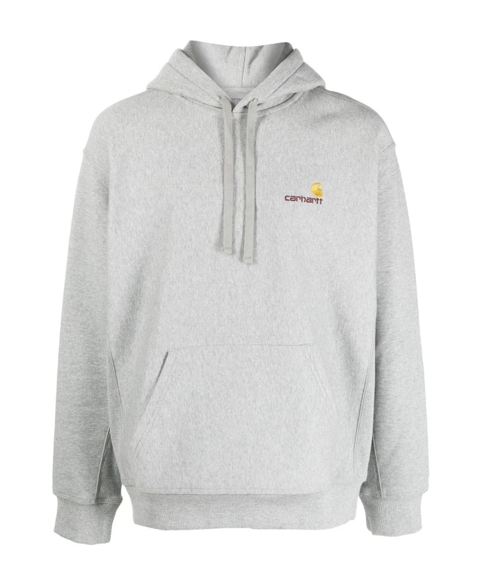

Толстовка с капюшоном и надписью "American Skill" Carhartt Wip, серый