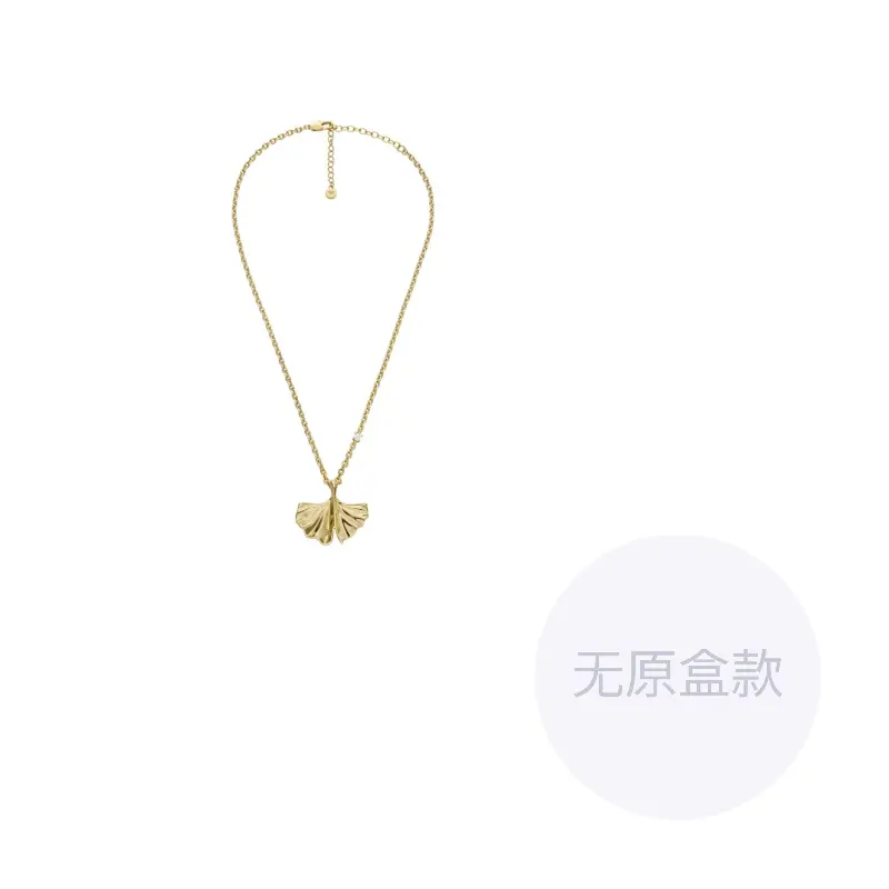 

EMPORIO ARMANI Латунное циркониевое ожерелье Women's Gold