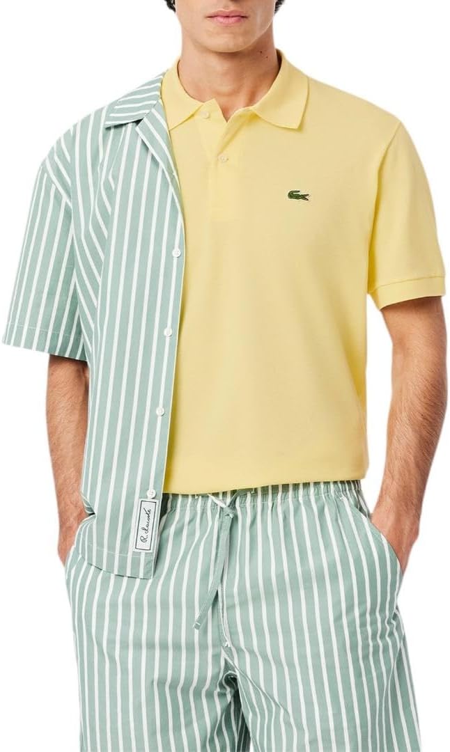 

Lacoste мужская классическая футболка-поло L.12.12 Light, Yellow, Желтый, Lacoste мужская классическая футболка-поло L.12.12 Light, Yellow