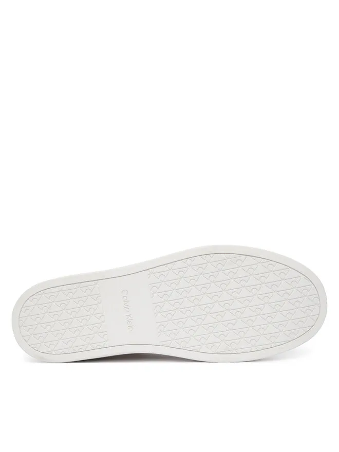 Calvin Klein Кроссовки Classic Cups Laceup Knit HM0HM02130 белые — фото 4