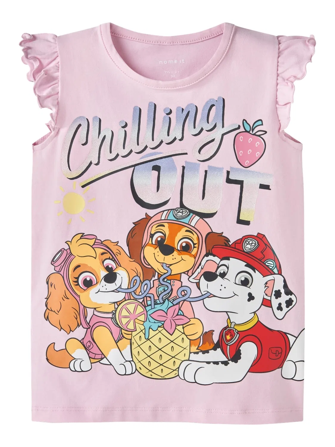 Футболка с глиттер-принтом Paw Patrol Name it, pirouette