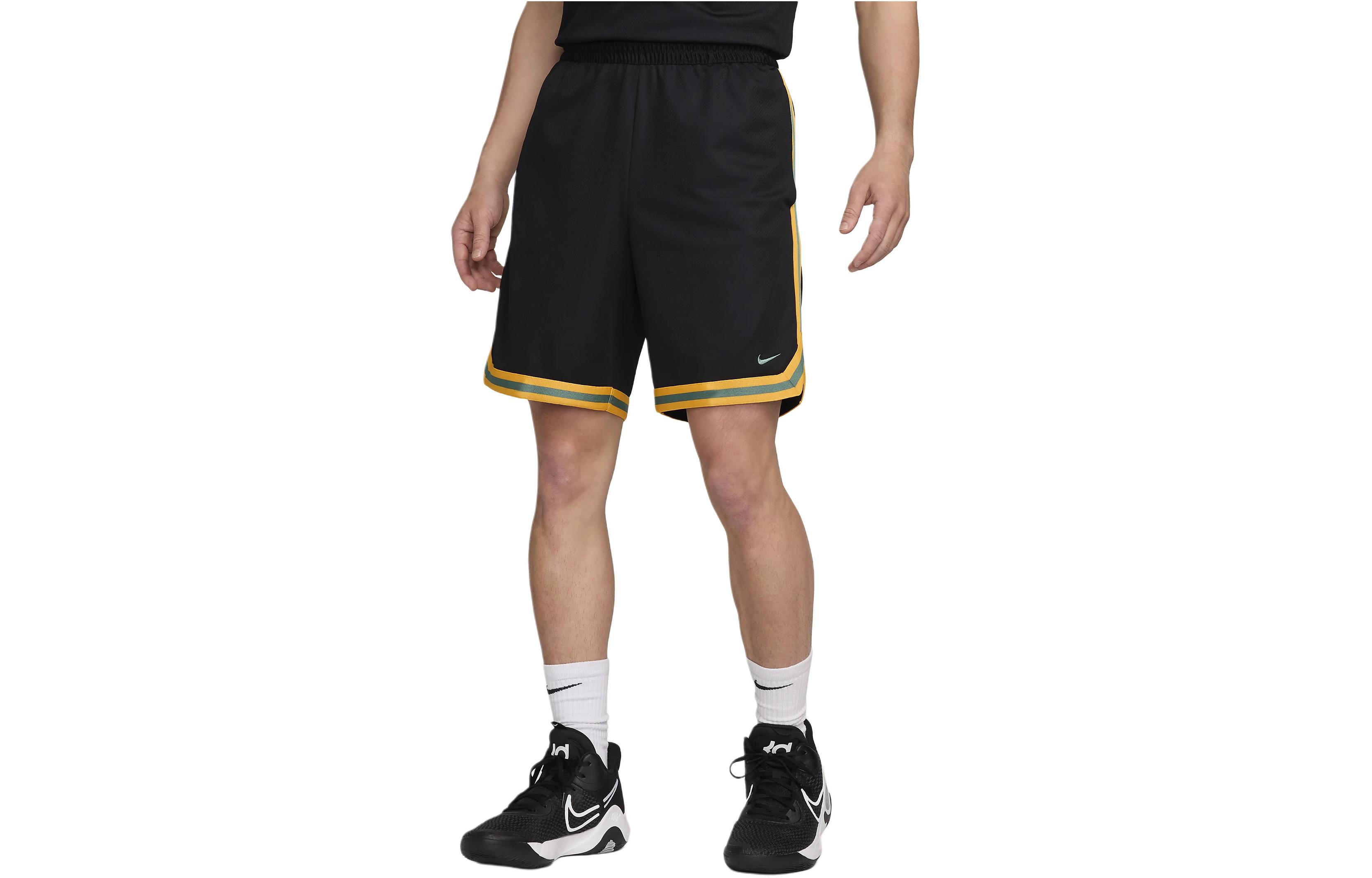 

Мужские баскетбольные шорты Nike черные с золотом