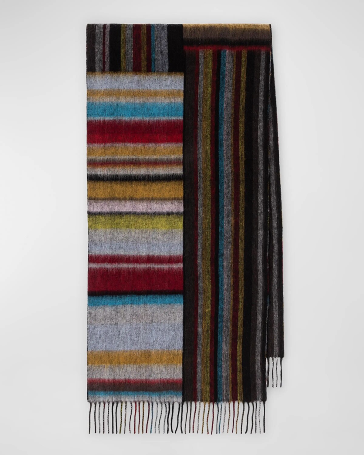 

Мужской шарф Signature Mash Up из овечьей шерсти Paul Smith, цвет Multi Pattern