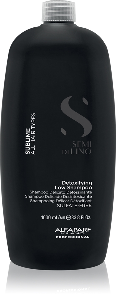 

Очищающий детокс-шампунь Semi di lino sublime для всех типов волос Alfaparf Milano, 1000 мл