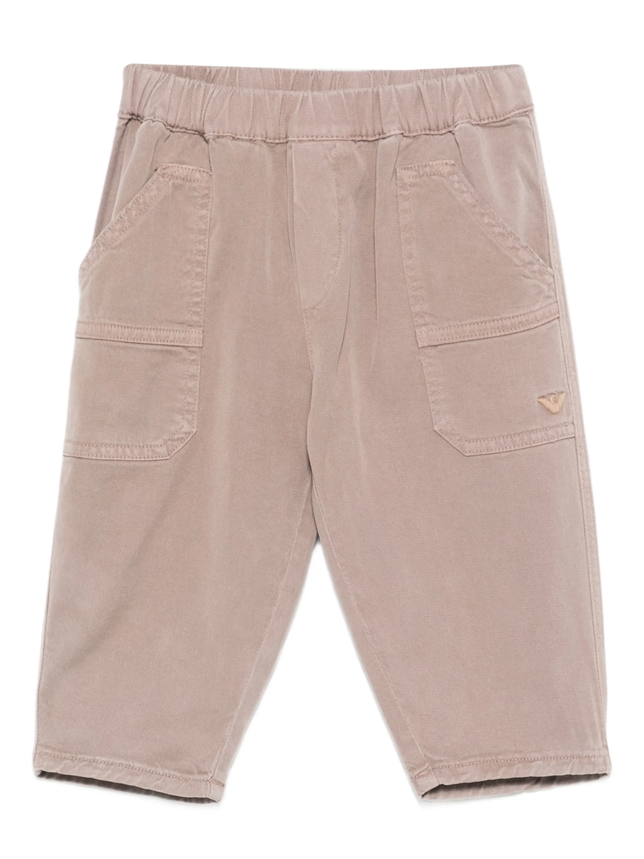 

Брюки с карманами Emporio Armani Kids, бежевый