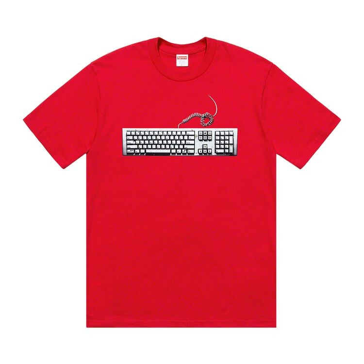 

Футболка Supreme Keyboard Tee Red, красный