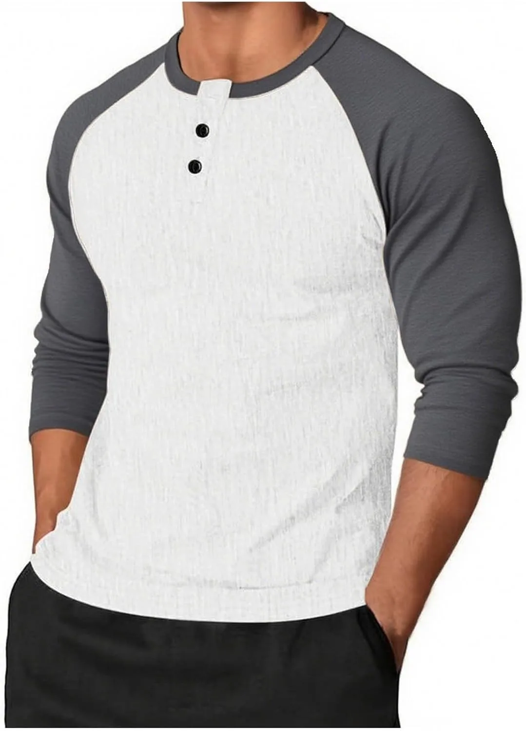 

Мужская футболка Slim Fit с длинным рукавом реглан