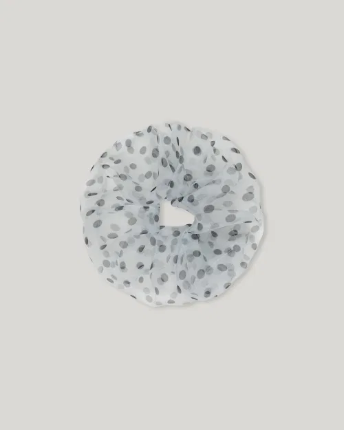 Резинка для волос Misty Dot Scrunchie MUARMUS, полиэстер, айвори
