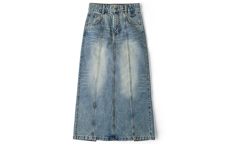 

Lee Джинсовая короткая юбка женская светло-голубая