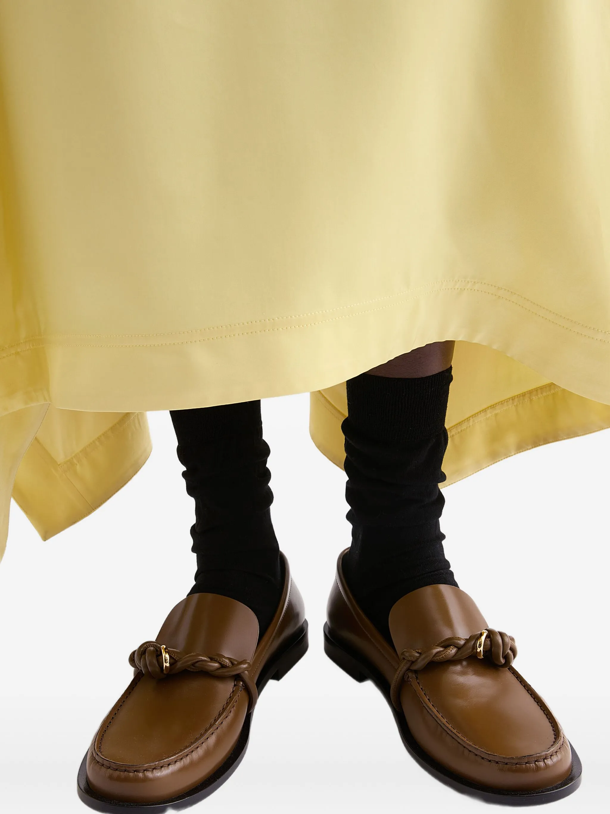 Лоферы Tangle Jil Sander, коричневый — фото 4