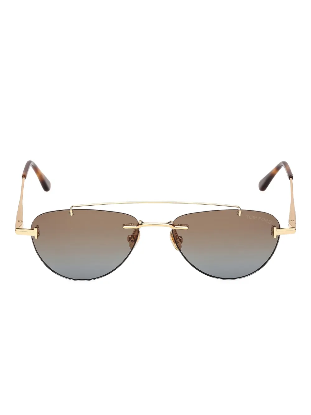 

Солнцезащитные очки в оправе "пилот" Tom Ford, золотистый