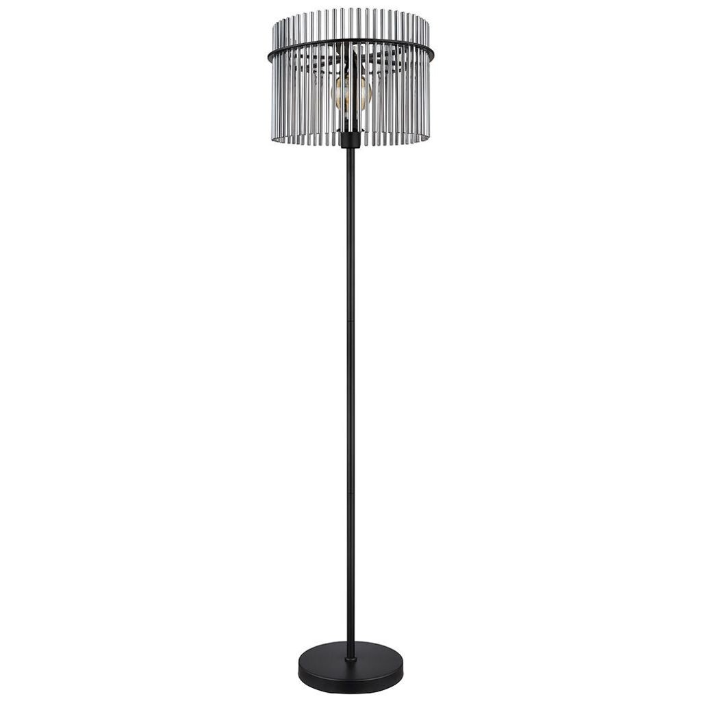 

Торшер, металл, черный, дымчатое стекло, H 152 см Globo Lighting