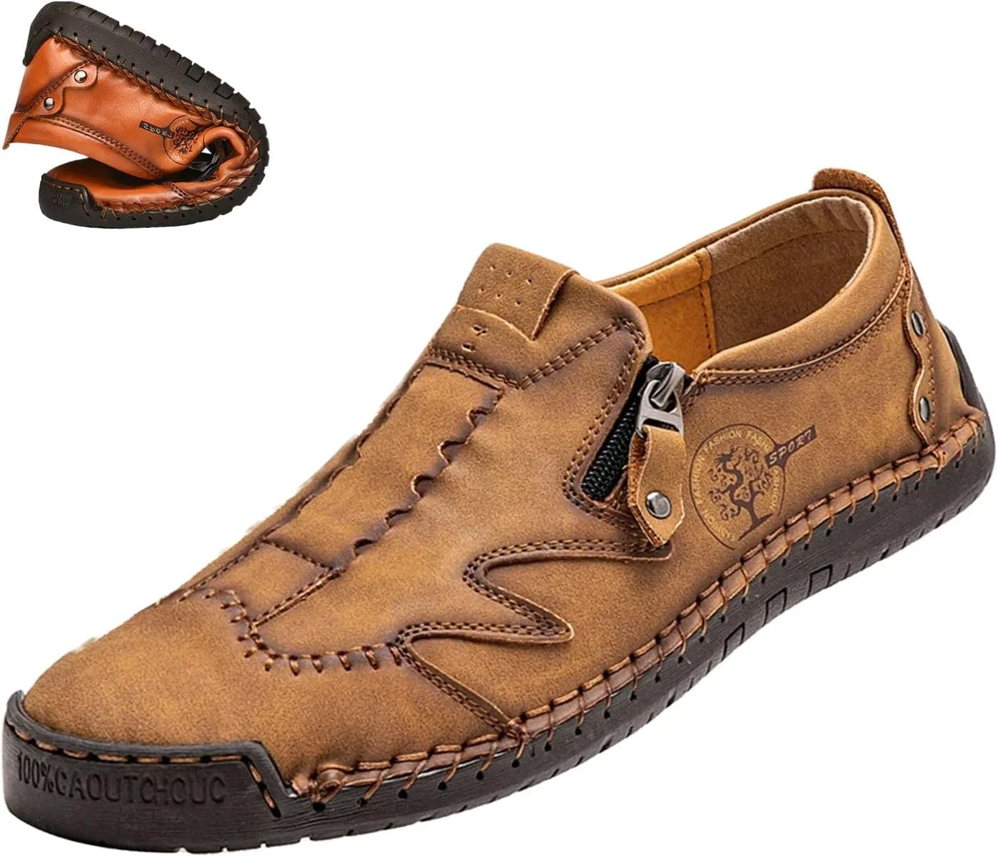 Лоферы из натуральной кожи, Beige Zentavi