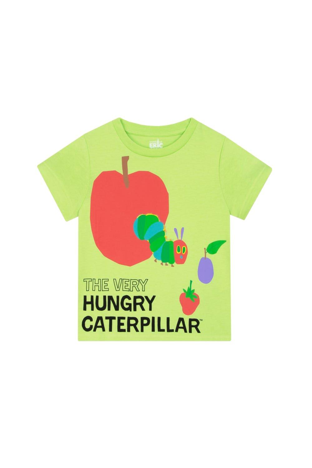 

Футболка с Всемирным днем ​​книги The Very Hungry Caterpillar, зеленый