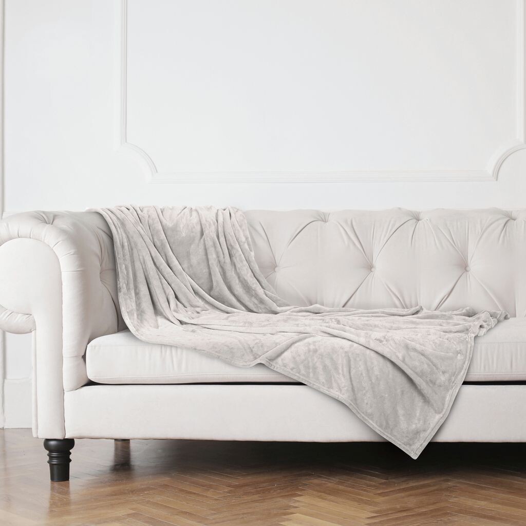 

Живое и приятное одеяло Relaxsan, светло-серое, 150x200 см, не мнется, покрывало из нежного кашемира, приятное на ощупь и сохраняющее тепло. MX Textile Solution, белый