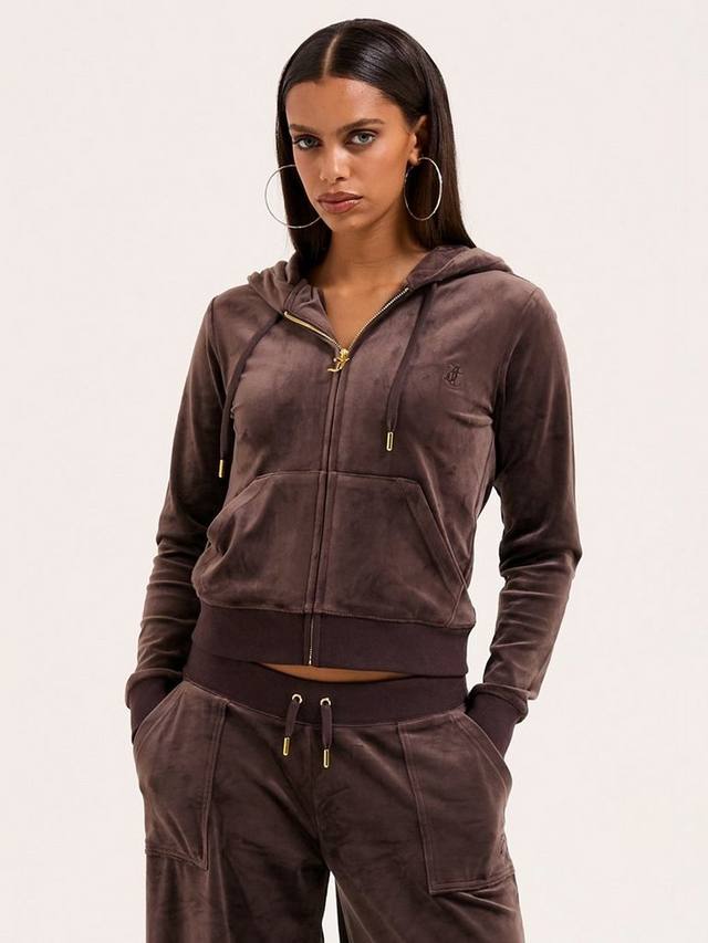 

Толстовка Robertson Velour с капюшоном Juicy Couture, Brown