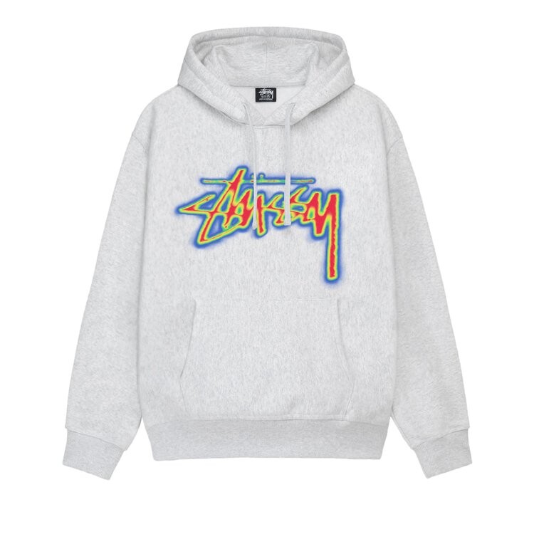 

Худи Stussy Thermal Stock Hoodie, серый