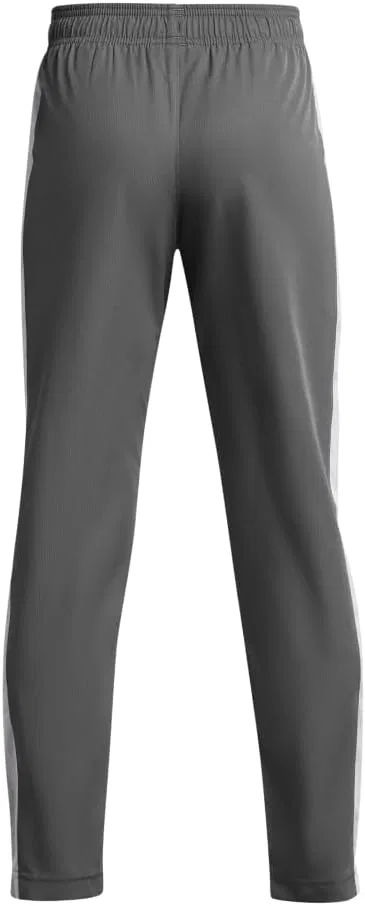 Детские спортивные брюки Under Armour Boys Sportstyle из тканого материала - водоотталкивающие, (025) Castlerock/Mod Gray/White — фото 2